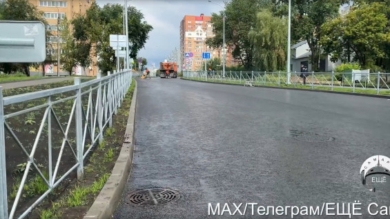 В Самаре на ул. Дачной уложили финишный слой асфальта