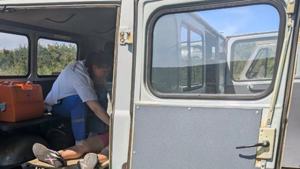 В Жигулевске спасатели провели сложную операцию по эвакуации женщины с Молодецкого кургана