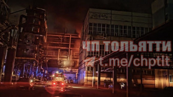 В Тольятти 27 июля загорелся завод Куйбышев Азот