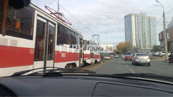 Движение трамваев на проспекте Ленина в Самаре временно приостановлено 9 октября