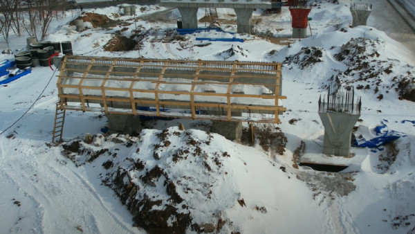 Самарцам показали, как проходит строительство двухуровневой развязки на Ново-Садовой 9 марта