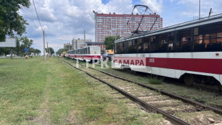 Днем 23 июня в Самаре встали трамваи на улице Ново-Садовой