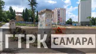 В Самаре на улице Советской Армии вырубили деревья под застройку высоткой