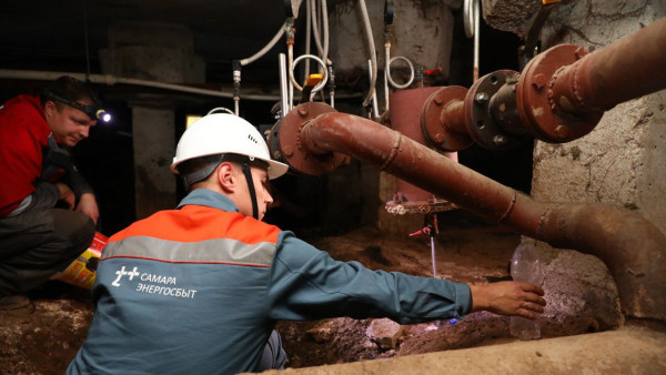 В поселке 116 км Самары началась очистка системы горячего водоснабжения