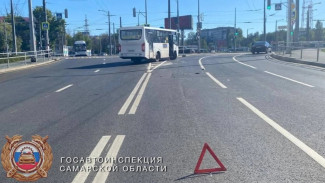 В Самаре произошло серьёзное ДТП с участием электровелосипеда и автобуса