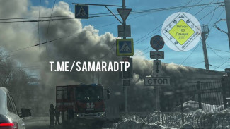 В Самаре загорелось здание ТТУ  на улице Чкалова