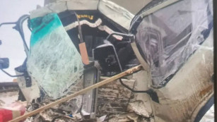 Водитель пострадал в аварии с двумя КАМАЗами под Самарой 9 февраля