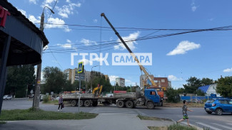 В Самаре на пересечении улиц Аэродромной и Промышленности 29 июля закрыли движение
