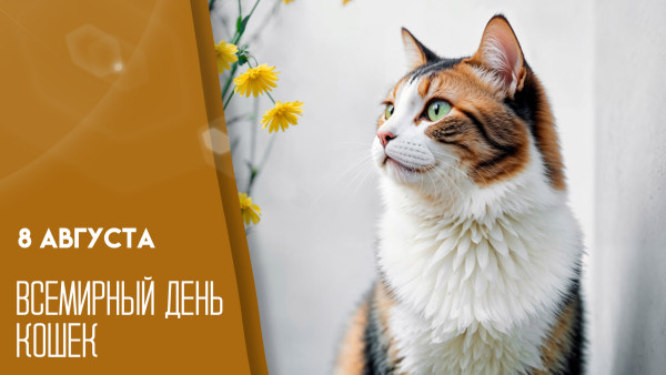 8 августа — Всемирный день кошек: делимся интересными фактами, идеями и авторскими открытками