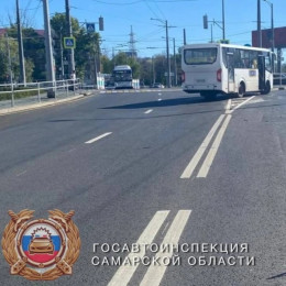 В Самаре произошло серьёзное ДТП с участием электровелосипеда и автобуса