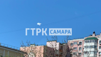 1 мая в небе над Самарой завис дирижабль