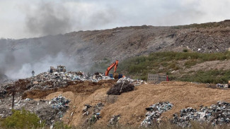 Под Самарой горит мусорный полигон «Преображенка»