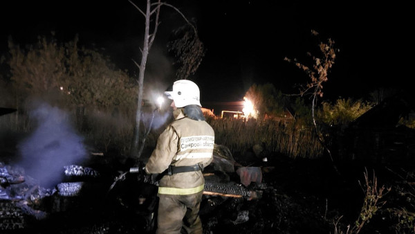 В Самарской области в заброшенном доме сгорел погиб человек