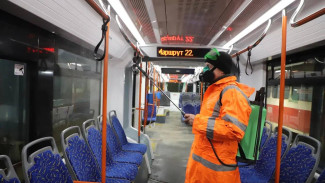 В Самаре начали обработку общественного транспорта из-за роста ОРВИ