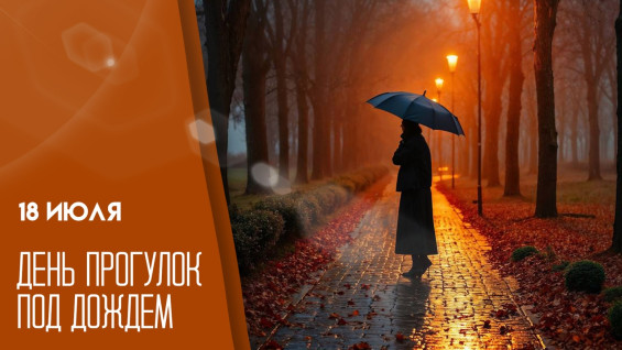 18 июля - День прогулок под дождем 