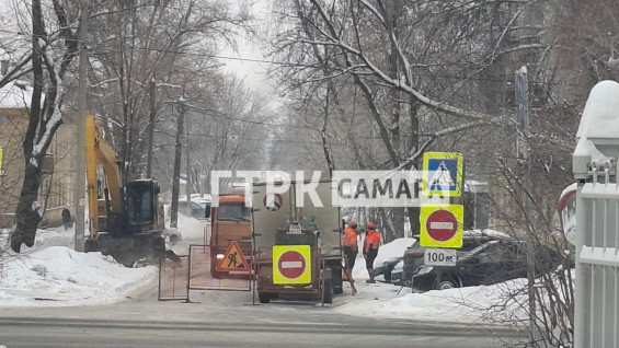 Ремонт на трубопроводе: улицу Тихвинскую в Самаре временно перекрыли 5 февраля