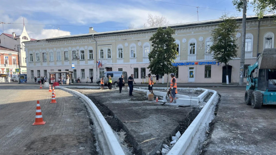 Ремонт ул Венцека и площади Революции в Самаре выполнен на 45%