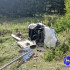 В Самарской области машина опрокинулась после столкновения с дорожным знаком