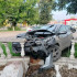 Под Самарой Hyundai протаранил декоративную ограду: есть пострадавшие