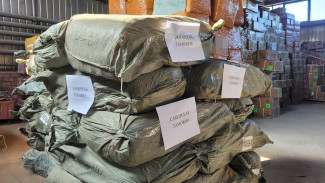 Бойцам СВО самарские таможенники передали более 20 000 пар носков