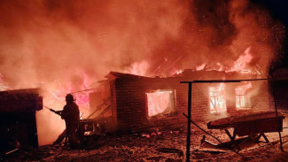 Под Самарой 13 января ночной пожар унес жизнь человека