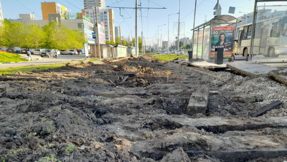 Сроки ремонта трамвайных путей на ул Ново-Садовой в Самаре перенесли