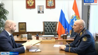 Губернатор Вячеслав Федорищев провел рабочую встречу с начальником самарского территориального подразделения федеральной службы исполнения наказаний Алексеем Климовым