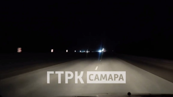Главный выезд из Самары остался без света