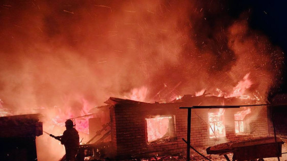 Под Самарой 13 января ночной пожар унес жизнь человека