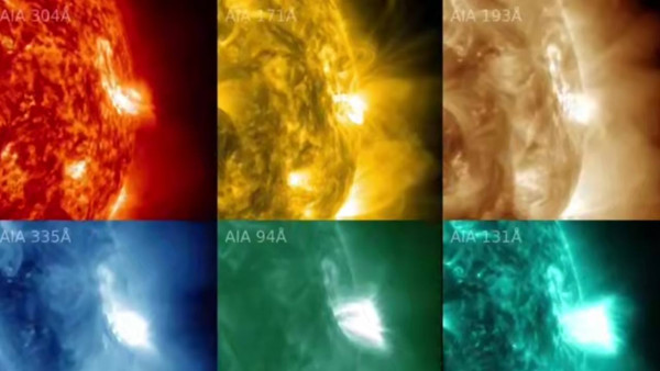 На Солнце произошел взрывной выброс плазмы