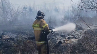 Массовая атака БПЛА вызвала низовой пожар под Самарой 18 апреля