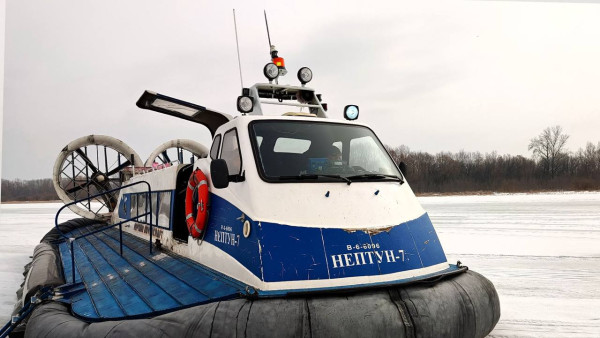 6 января на пасса­жирской линии «Самара – Рождествено» нач­нут работу суда на воздушной подушке