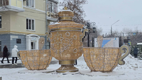 В Самаре украсили новогодними декорациями улицу Ленинградскую