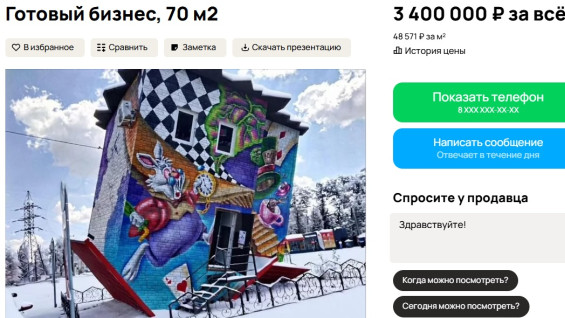 В Самаре продают перевёрнутый дом у ТЦ «Парк Хаус» за 3,4 млн рублей