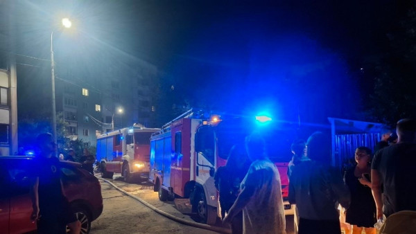 Появились кадры с места пожара на Тухачевского в Самаре 28 июля