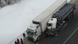 В Самарской области утром 30 января столкнулись 2 грузовика