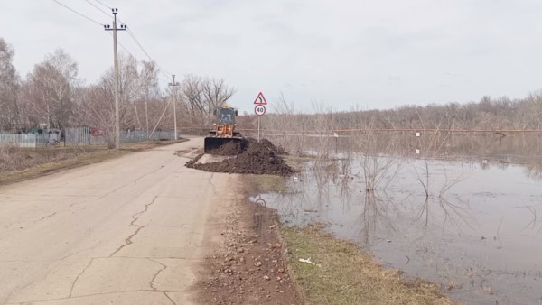 Из-за паводка в Богатовском районе ввели режим ЧС 