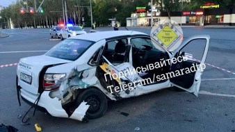 В Самаре в ужасной аварии на Московском шоссе погибла пожилая пассажирка такси