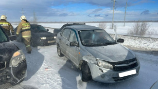 Под Самарой на трассе случилось массовое ДТП с 8 машинами