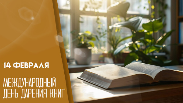 14 февраля — Международный день книгодарения: открытки и поздравления с праздником