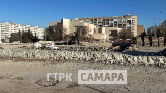 Появились кадры последствий сноса популярного фонтана на улице Осипенко в Самаре