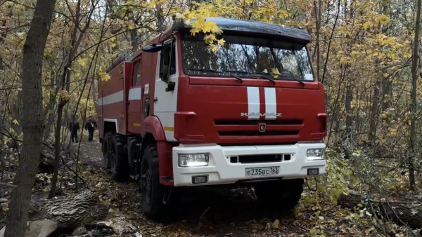 Обломки БПЛА спровоцировали лесной пожар в Самарской области