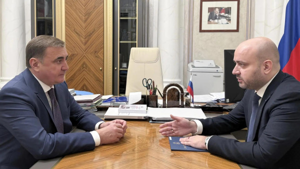 Губернатор Вячеслав Федорищев встретился в Москве с помощником Президента РФ, Секретарём Государственного Совета Алексеем Дюминым 