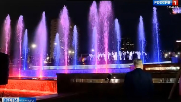  В Самаре запустили обновленный фонтан на проспекте Ленина