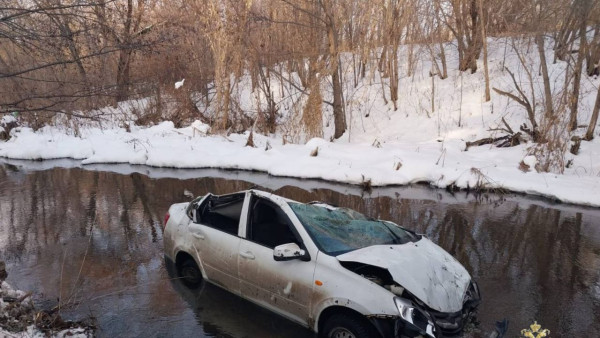 Водитель на Ладе в Сызрани улетел в реку и погиб