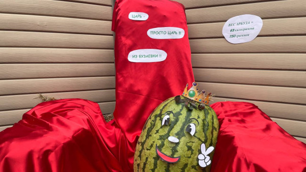 На XXVII Поволжскую агропромышленную выставку привезли арбуз весом 63 килограмма