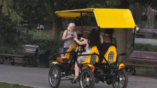 На Самарской набережной появилось велотакси 