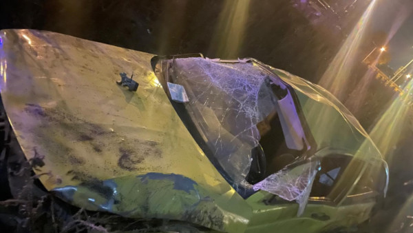 В Красноглинском районе Самары ночью 10 октября перевернулся автомобиль