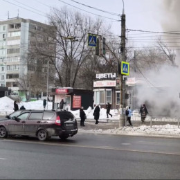 Днем 24 февраля на улице Стара-Загора в Самаре загорелся киоск 