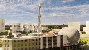 Появились кадры строительства планетария в виде Луны в Самаре